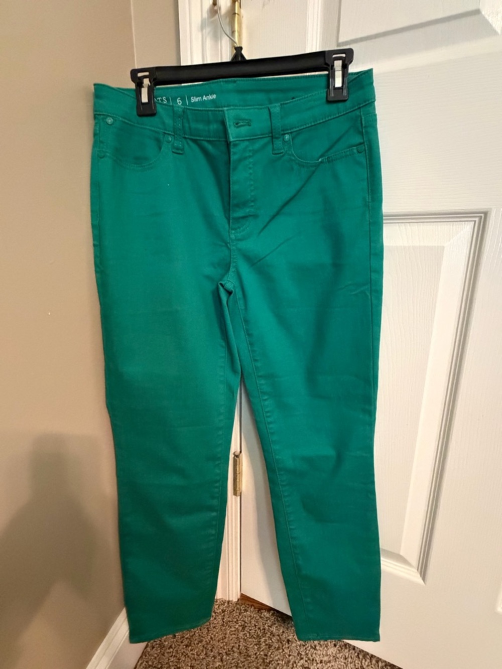 Talbots Slim Ankle Jeans in Green